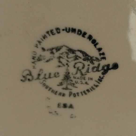 Blue Ridge Hand painted Underglaze Southern Potteries Cottagecore Countrycore - Picture 2 of 6